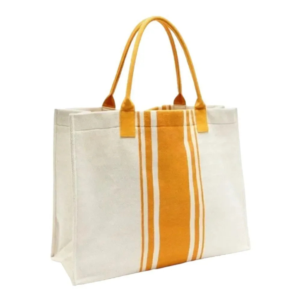 ZARA | Mustard | MAXI FABRIC TOTE - Picture 4 of 5